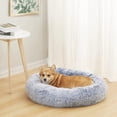 thumbnail image 2 of Calming Donut Dog Bed es Round Fluffy for Large Dogs -Anxiety Plush Machine Washable ( Large), 2 of 8