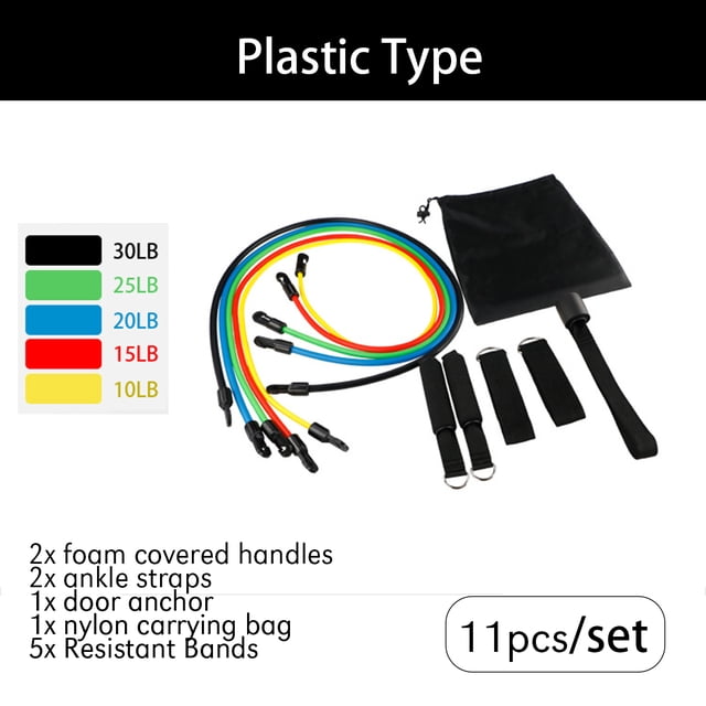 Ensemble de Sangles de Cheville et Bande de Résistance pour Ancrage de Porte en Corde de Tension Extensible Entraînement Physique +