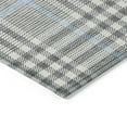 thumbnail image 4 of HomeRoots 601485 8 x 10 ft. Gray, Blue & Beige Plaid Washable Indoor & Outdoor Rectangle Area Rug, 4 of 5