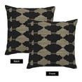 thumbnail image 4 of Multi-Size Linen Sofa Pillow Cover Invisible Zipper Open And Close Strong Use For Sofa Chair Garden Sofa Car Darkvoilet Houndstooth Checkered_1 18"X18", 4 of 8