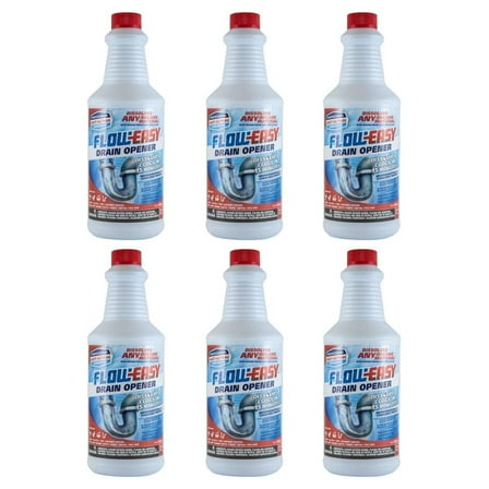 Flow-Easy Drain Opener | Case of 6 (32oz) bottles |