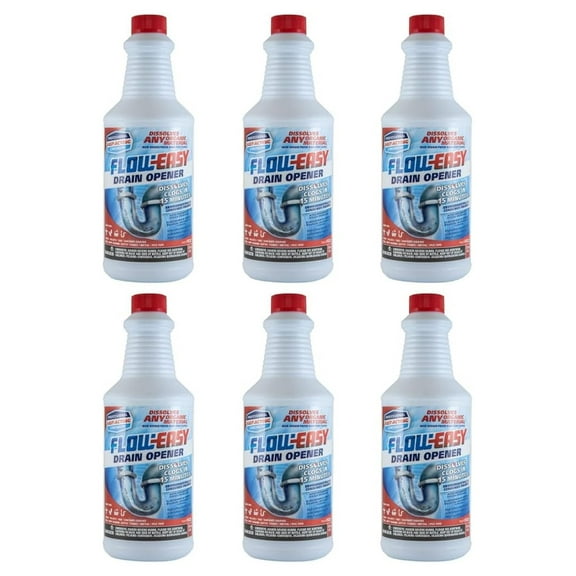 Flow-Easy Drain Opener | Case of 6 (32oz) bottles |