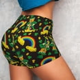 thumbnail image 4 of Sikiie Happy St. Patrick's Day Print Workout Shorts Women Scrunch Butt Gym Shorts Seamless High Waist Tummy Control Yoga Biker Athletic Shorts-Small, 4 of 8