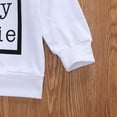 thumbnail image 6 of Qiylii Newborn Baby Sweatshirts Tops, Long Sleeve Letter Print Loose Pullover, 6 of 8