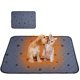 thumbnail image 1 of Cama autocalentable para gatos y perros, almohadilla térmica extra cálida para mascotas, para interiores y exteriores, base antideslizante, lavable, color gris, 71 x 101 cm, para entrada exterior., 1 of 6