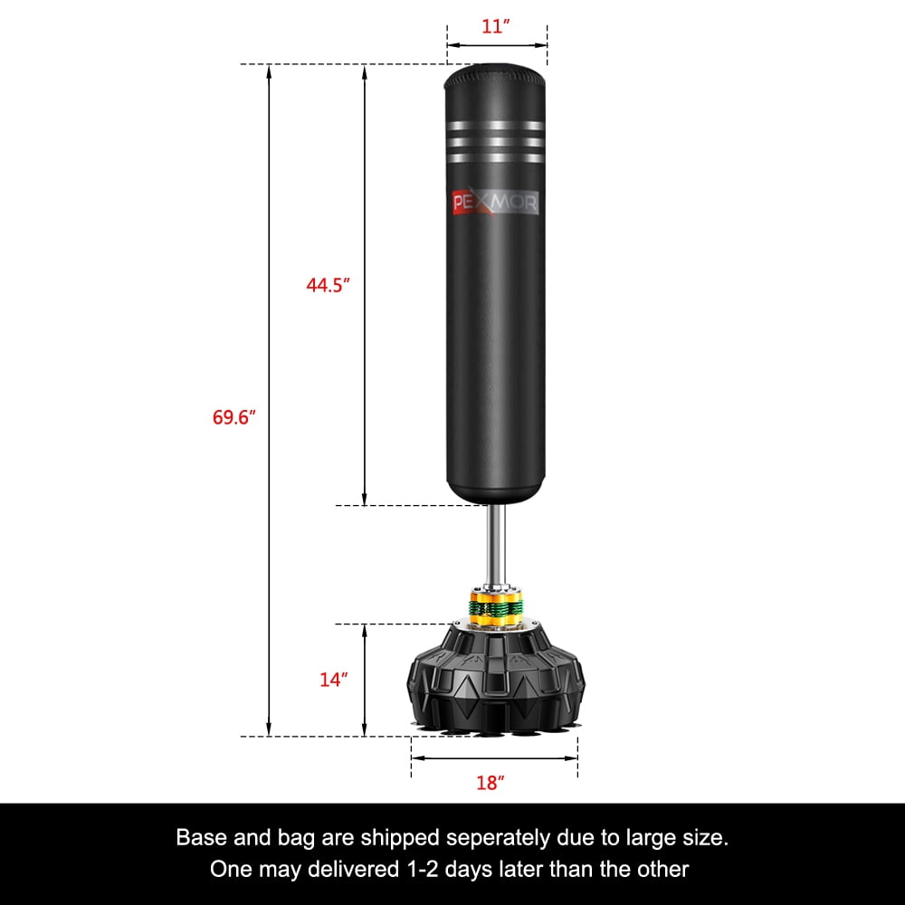 PEXMOR 69'' Freestanding Punching Bag Heavy Solid Boxing Kickboxing Bag for Adult 182 lb Capacity