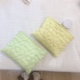 thumbnail image 5 of Fashion Multifunctional Flower Large Capacity Inner Pouch Handbag Zipper Solid Color Women Makeup Bag Beauty Storage Bag Korean Style Comestic Case Travel Toilet Bag WHITE, 5 of 8