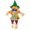 Green, variant on Small Fall Harvest Standing Scarecrow, Rustic Halloween Outdoor Decor, Garden Yard Decoration for Harvest Thanksgiving (Green Pants)