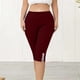 thumbnail image 5 of Pantalones de Yoga de Tamaño Adicional para las Mujeres 3x Color Sólido Bolsillo Capris Cintura Elástica, Transpirable Deporte Casual, 5 of 7