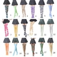 thumbnail image 3 of Medias largas hasta el muslo a rayas finas, medias opacas para mujer, medias cálidas, 3 of 5