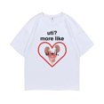thumbnail image 1 of ¿Infección urinaria divertida? Camiseta con estampado "Más como U + I" para hombre, informal, holgada, de verano, talla grande, de algodón., 1 of 8