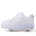 thumbnail image 3 of USB chargeable LED light up roller shoes wheeled skate sneaker shoes for Boys Girls kids, 3 of 8