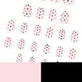thumbnail image 3 of 30pcs Wearable Nail Short Nail Art Fake Nail Wave Point Wearable Nail Piece, 3 of 8