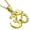 Yellow, variant on 925 Sterling Silver Om Aum Ohm Yoga Pendant Necklace
