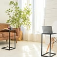 thumbnail image 6 of 2-Pack Heavy-Duty Thickened C-Shaped Side Tables (Dark Gray)  End Tables, 6 of 7