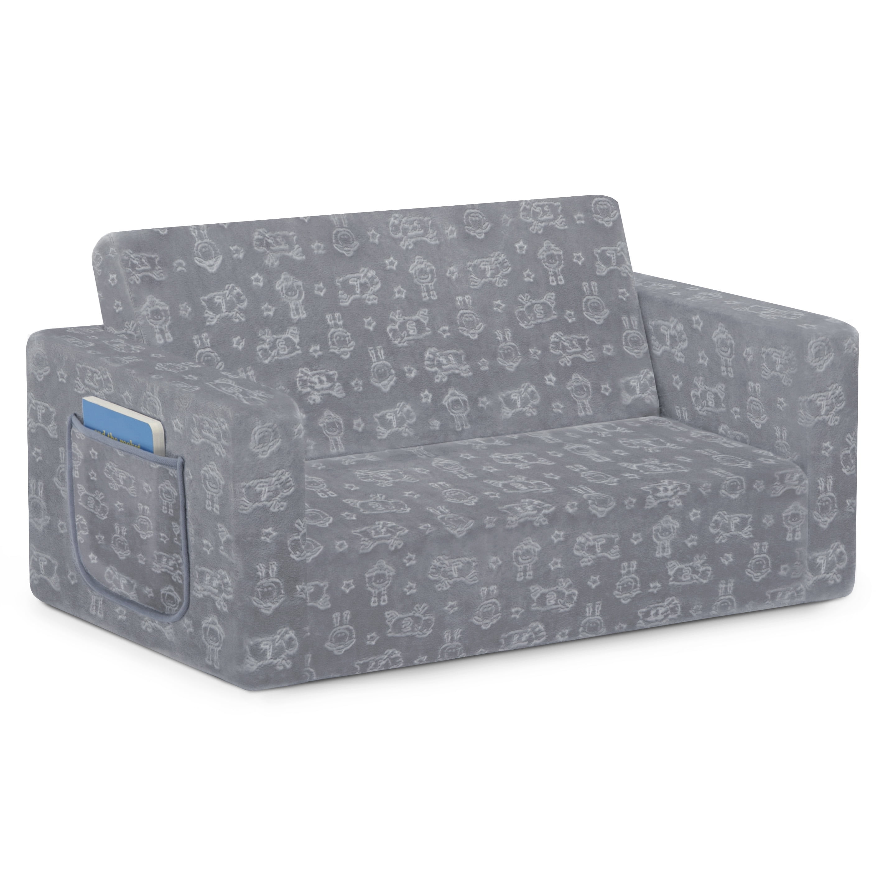 Serta Perfect Sleeper Extra Wide Convertible Sofa to Lounger - Comfy 2-in-1 Flip Open Couch/Sleeper for Kids, Multiple Colors