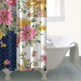 thumbnail image 4 of Pioneer Flower Floral Print Pattern Shower Curtain 36"x72" ,Bathroom Decorative Shower Curtains Set with 12 Hooks,Modern Waterproof Washable Shower Curtain, 4 of 6