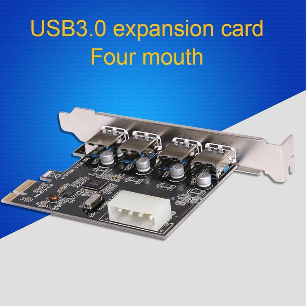 Tarjeta de expansión USB3.0 Tarjeta de expansión de computadora PCI-E a USB3.0 de 4 puertos