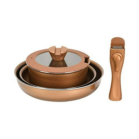 

VISIONS Frying Pan Pot 5-piece Set IH Compatible Oven Compatible Gold Coating Detachable Handle CP-8725