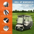 thumbnail image 5 of VEVOR Golf Cart Enclosure, 600D Polyester Driving Enclosure with 4-Sided Transparent Windows, 4 Passenger Club Car Covers Universal Fits for Most Brand Carts, Sunproof Dustproof Outdoor Cart Cover, 5 of 9