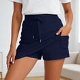 thumbnail image 4 of Mini Skirt Tennis Outfit for Women Solid Color Turn Down Collar Long Sleeve 2 Piece Suit Casual Athletic Jogging Skirt Navy L, 4 of 6