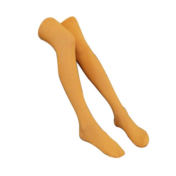 Sonducket 1 par de calcetines hasta el muslo, Cosplay térmico por encima de la rodilla, medias cálidas antideslizantes, accesorios de esquí, artículos Medias Amarillo