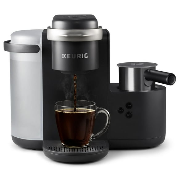 Cafetière et machine à latte et cappuccino une tasse à la fois pour capsule K-Cup® Keurig® K-Café®, avec mousseur à lait pour les boissons de spécialité, Gris