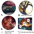 thumbnail image 3 of Designart "Magical Landscape In Colorful Sunrise" Lightning Floater Framed Canvas Art Print, 3 of 5