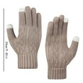 thumbnail image 3 of Winter Gloves Warm Gloves for Women Upgraded Touchscreen Gloves Knit Gloves with Soft Fleece for Cold Weather Gloves for Women Clearance, 3 of 6