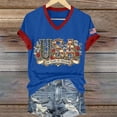 thumbnail image 7 of kaondbfi Summer Tops for Women Women's 250Th Anniversary Print V Neck T Shirt 250Th Anniversary Tshirt Patriotic Tee Womens Essentials Fashion Clothing, 7 of 7