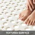 thumbnail image 4 of Yolife Large Shower Mat, 47" x 32" Non Slip Shower Mats for Inside Shower with Drain Holes and Suction Cups, No Odor Soft Shower Floor Mat, White, 4 of 8