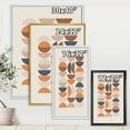 thumbnail image 4 of Designart 'Abstract Moon and Sun In Orange and Blue' Modern Framed Canvas Wall Art Print, 4 of 5