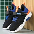 thumbnail image 4 of Kids Sneakers for Boys Girls Running Tennis Shoes Lightweight Breathable Sport Athletic for Little Kid/Big Kid Black Blue, 4 of 5