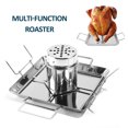thumbnail image 4 of Asador de pollo para barbacoa de acero inoxidablebandeja para asarrejilla para cocinar Ndcxsfigh Nuevos Originales, 4 of 9