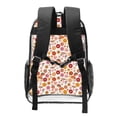 thumbnail image 2 of Kdxio Fall 70s Groovy Hippie Clear Backpack, Transparent Bookbag for School for Women Men, Capacity Clear Bag for College, Travel, 2 of 7