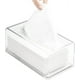 thumbnail image 1 of Caja Cuadrada De Pañuelos De Acrílico Transparente, Cubiertas De Cajas Rectangulares, Servilleteros Faciales para Baño, Dispensador De Hojas para Secadora Transparente para Mesa, Cocina Y Au, 1 of 5