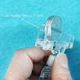 thumbnail image 4 of Merchandise Sign Clip Plastic Sign Clips Clear Label Clip Price Tag Holder Rotatable Clamp Display Holder 12 Piece Clips for for Supermarket Stores Sh, 4 of 5