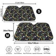 thumbnail image 3 of Haiem Snake And Flower Car Windshield Sun Shade - Blocks UV Rays Sun Visor Protector, Sunshade to Keep Your Vehicle Cool, Universal Fit SUV Van Sedan-Medium, 3 of 7