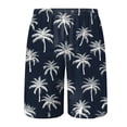 thumbnail image 5 of Hessimy Mens Swim Trunks Hawaiian Beach Shorts Quick Dry Board Shorts Bathing Suits Swimwear with Pockets,Hawaiian Style(Navy,XL), 5 of 5