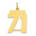 thumbnail image 1 of 14k Medium Polished Number 71 Charm in 14k Yellow Gold, 1 of 3