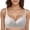 Grey, variant on Jelly Glue Soft Support Three Letter Underwear Women's Fashion High Looking Fixed Cup No Steel Ring U Shaped Back Bra White M