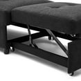 thumbnail image 4 of Onbeam Convertible Single Bed Sofa Chair 4 in 1 Multi-Function Folding Ottoman Sleeper Sofa Bed Couch and Chaise Lounge for&nbsp;Living Room- Black, 4 of 8