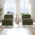 thumbnail image 5 of Accent Bean Bag Chair, Oversized Lazy Floor Sofa Chair, Single Seat Lounge Sofa for Living Room/Bedroom/Office, Green, 5 of 9
