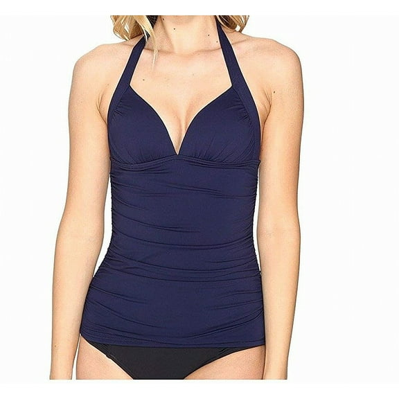 Tommy Bahama Pearl Halter Tankini Top, Navy, Medium