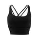 thumbnail image 1 of acolchado sin costuras para mujer Ropa interior de mujer de yoga de ocio Negro Colcomx Sujetador deportivo acolchado de tiras, 1 of 8