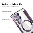 thumbnail image 5 of Allytechgroup Wallet Case for Samsung Galaxy S25 Ultra with Card Slots & Lens Protector, Compatible with MagSafe, Slim Shockproof Anti-Scratch Clear Back Panel [RFID Blocking] Case, Purple, 5 of 7