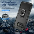 thumbnail image 5 of for Google Pixel 9A Case, Slim Fit Military Grade Drop Tested Dual Layer Shockproof Case with 360 Ring Holder Kickstand Protective Rugged Car Magnetic Non-Slip Phone Case,Black, 5 of 10