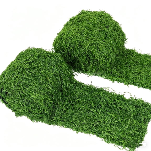 Tifaealis Artificial Moss Mat, PE PP Material, Dark Green, 11.8 x 78.7 Inch, 2 Pack, Artificial Moss Carpet, Indoor Outdoor Garden Landscaping Balcony Patio Decoration DIY