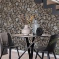 thumbnail image 4 of Textured Stone Embossed Wallpaper, Tile Wallcovering Roll: 41.7”W x 614”H- 177.80 sq ft, 4 of 6