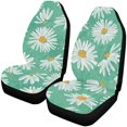 thumbnail image 1 of ABPHQTO Juego de 2 fundas para asientos de coche con flores, protectores universales para asientos delanteros de coche, aptos para coche, SUV, sedán, camión, 1 of 3